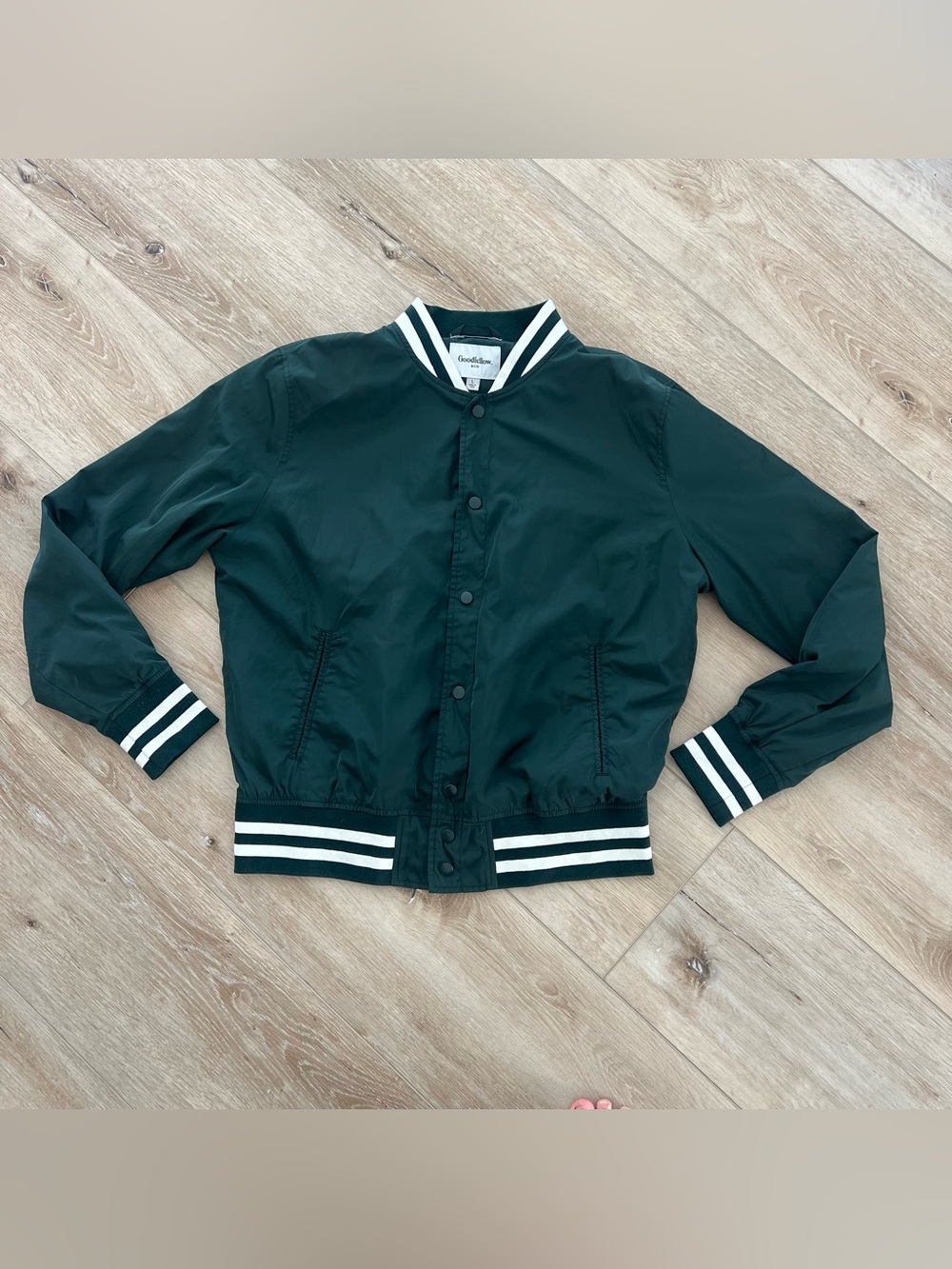 Goodfellow & Co Dark Green Varsity Bomber Jacket